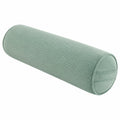 Cuscino cilindrico 18 x 60 cm in velluto a coste verde salvia - supporto decorativo