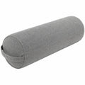 Cuscino cilindrico 20 x 50 cm in tessuto grigio - supporto decorativo moderno