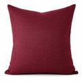 Cuscino decorativo 50 x 50 cm in tessuto bordeaux per divano stile moderno